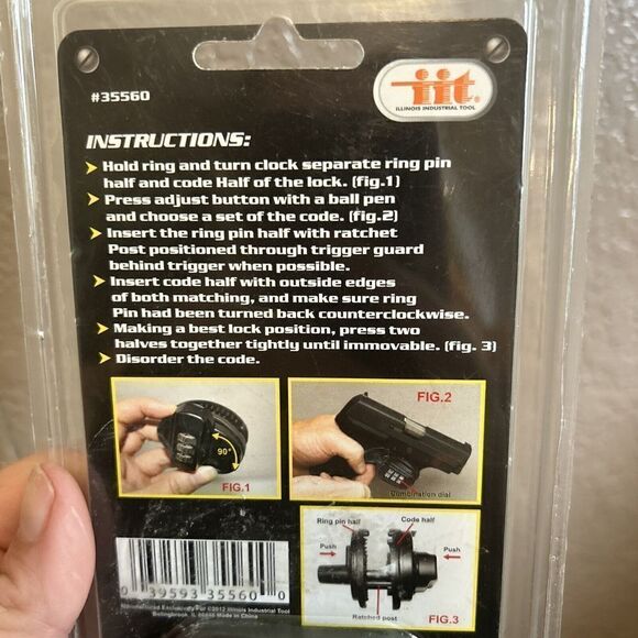 IIT 35560 Combination  Trigger Lock,‎ - Picture 5 of 6